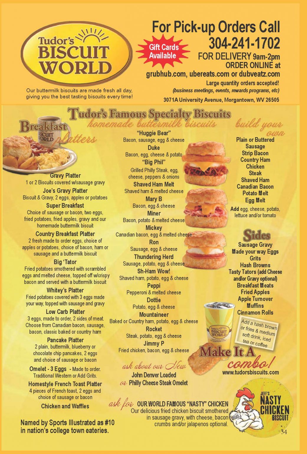 tudor-s-biscuit-world-morgantown-s-menu-guide