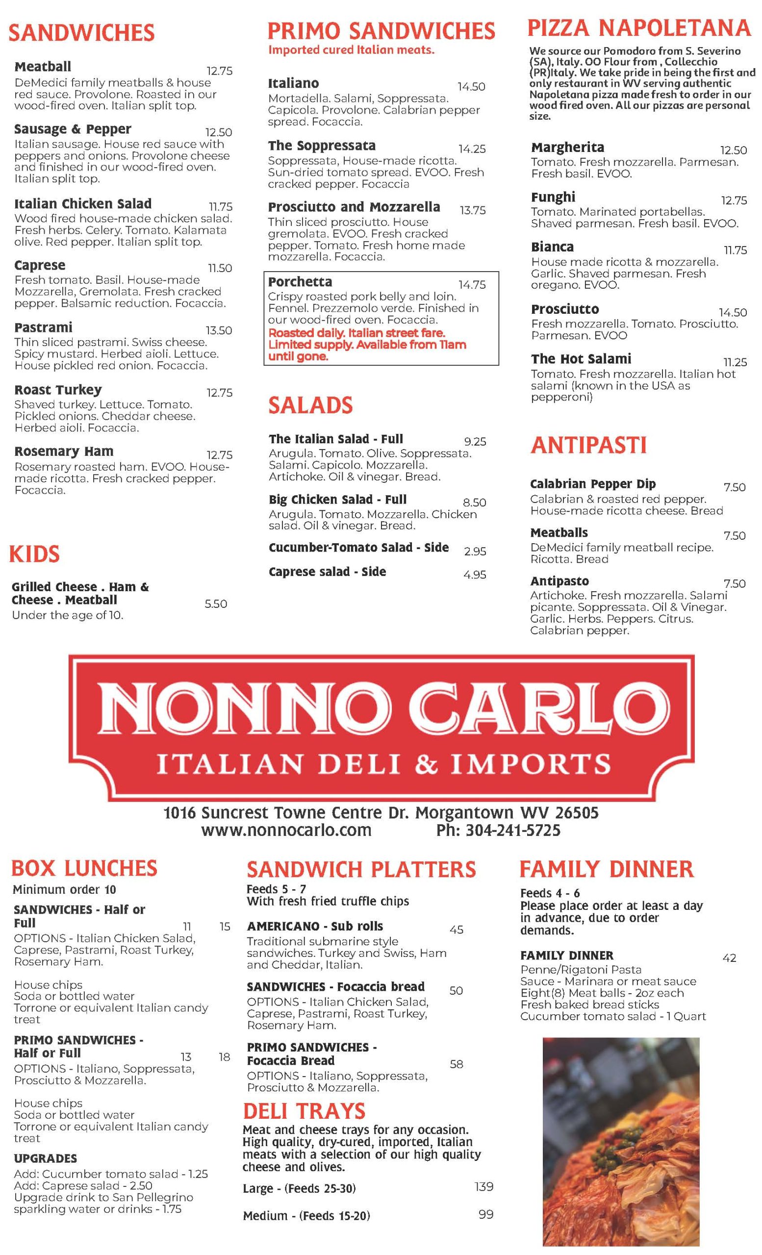 nonno-carlo-italian-deli-imports-morgantown-s-menu-guide